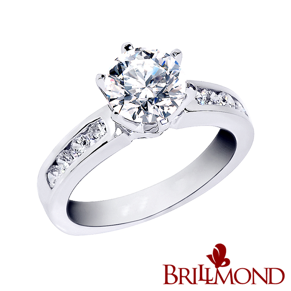 【BRILLMOND JEWELRY】GIA 1克拉 H/I2 18K金臻藏絕美鑽戒(H/I2 八心八箭 18K白金台)