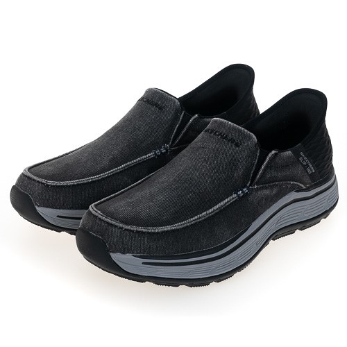 Skechers Remaxed-Fenick Slip-Ins 男鞋 水洗黑 套入式 懶人鞋 健走鞋 204839BLK