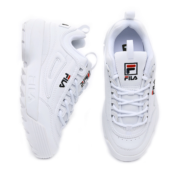 【現貨】FILA DISRUPTOR II 女鞋 老爹鞋 鋸齒鞋 休閒 厚底 增高 皮革 白【運動世界】4-C608V-125 product thumbnail 6