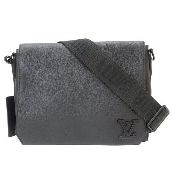 【二手名牌BRAND OFF】LOUIS VUITTON LV 路易威登 黑色 牛皮 Takeoff 郵差包 M57080