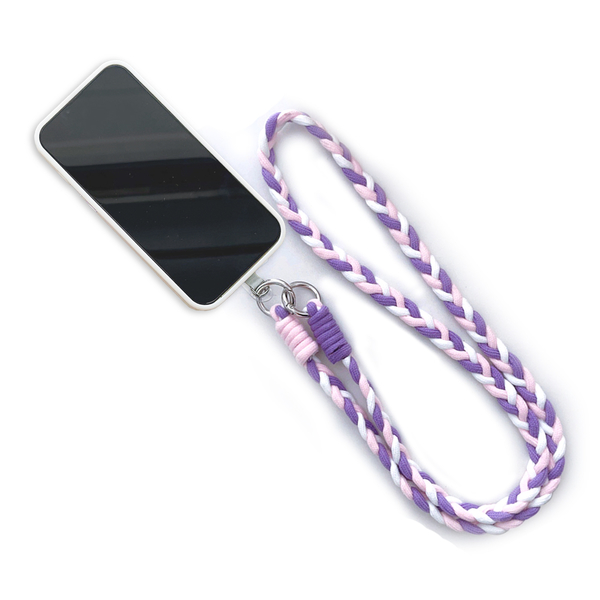 三色交叉編織手機掛繩 斜背掛繩 不含掛片及手機殼 product thumbnail 2