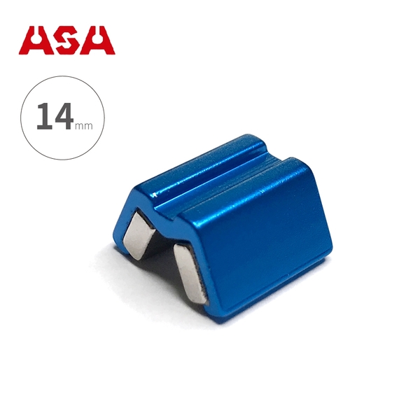 台灣製ASA【螺絲吸住器-14mm / 藍色】MSH14 增磁消磁器 固定器 六角起子頭 起子套筒 磁鐵螺絲吸住器