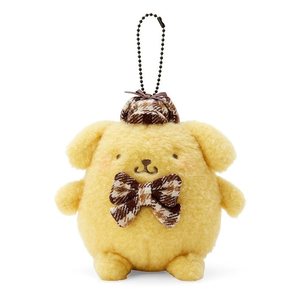 【震撼精品百貨】布丁狗 Pom Pom Purin ~日本SANRIO三麗鷗 布丁狗造型玩偶吊飾-摩卡格紋*18653