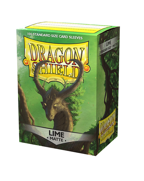 『高雄龐奇桌遊』 龍盾 磨砂牌套 卡套 萊姆色 Lime Dragon Shield Sleeves 正版桌上遊戲專賣店