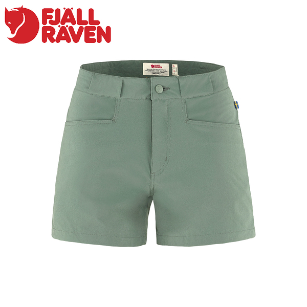 【Fjallraven 小狐狸 女 High Coast Lite 彈性短褲《綠鏽》】F89431/登山褲/健行褲/休閒褲