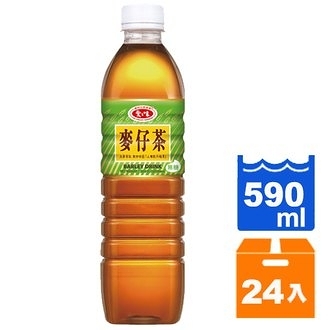 愛之味麥仔茶 無糖 590ml(24入)/箱【康鄰超市】