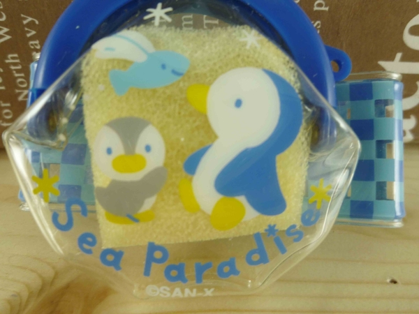 【震撼精品百貨】San-X動物家族_藍企鵝~手腕零錢包-藍 product thumbnail 2