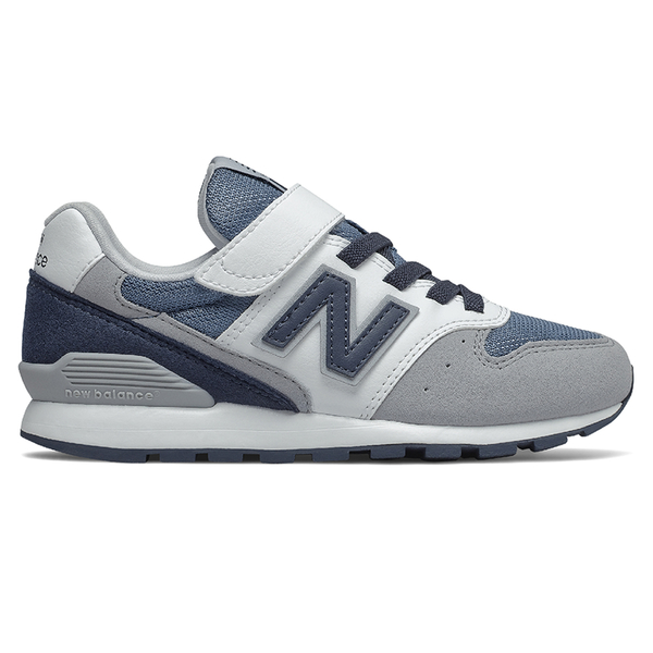 New Balance 996 W 童鞋 大童 休閒 撞色 魔鬼氈 耐磨 灰 藍【運動世界】YV996PNV