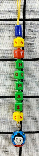 【震撼精品百貨】湯瑪士小火車_Thomas & Friends~湯瑪士手機吊飾/鑰匙圈-方塊#74732