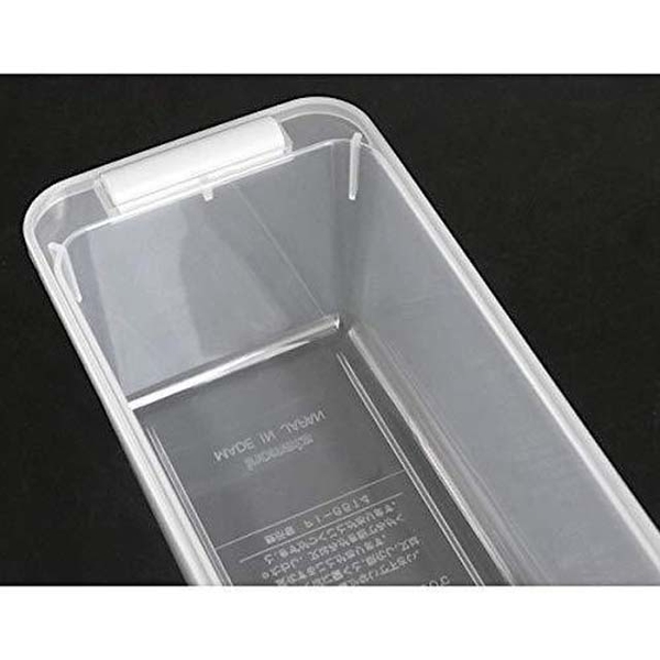 小禮堂 INOMATA 塑膠長型冰箱收納盒 (霧面透明款) 4905596-035206 product thumbnail 4