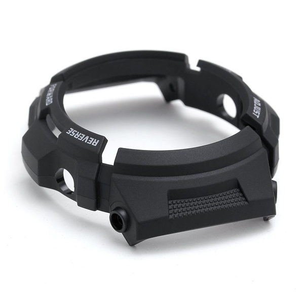 卡西歐G-SHOCK手錶配件AWG-M100/101/AW-590/591黑色樹脂錶殼外框