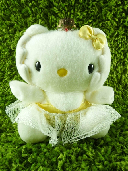 【震撼精品百貨】Hello Kitty 凱蒂貓~KITTY絨毛娃娃-芭蕾圖案-黃色