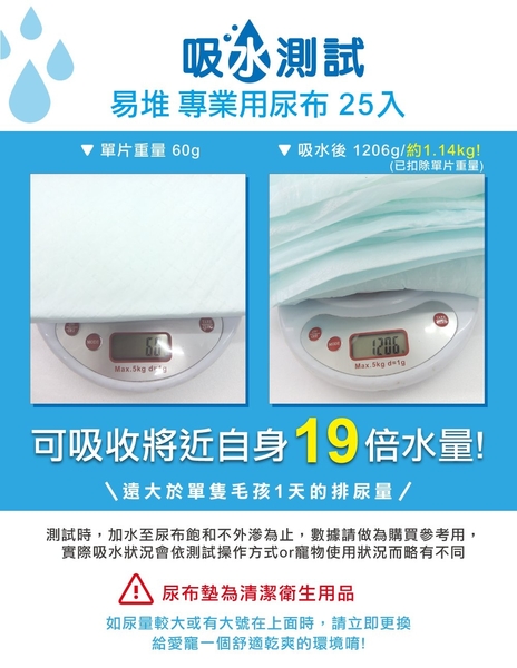 【力奇】易堆 專業用寵物尿布墊-25入(60*90cm) 單筆超取限3包 (H003A03) product thumbnail 3