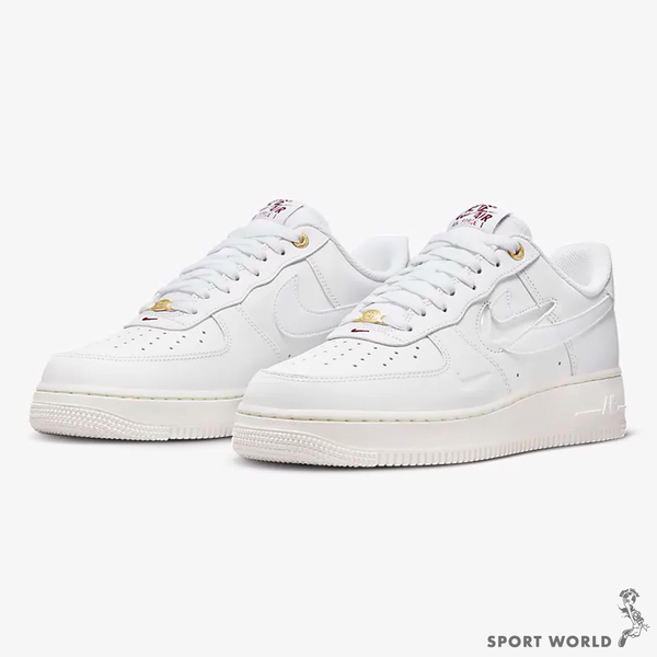 【現貨】NIKE Air Force 1 男鞋 休閒 40週年 金扣 白DQ7664-100 product thumbnail 4