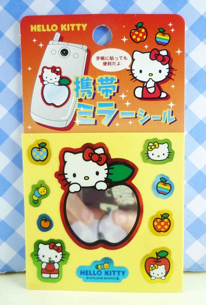 【震撼精品百貨】Hello Kitty 凱蒂貓~KITTY貼紙-蘋果