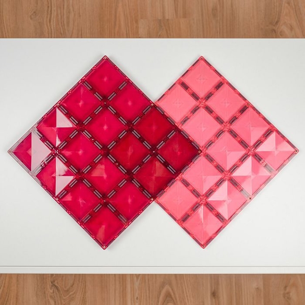 澳洲 Connetix 粉彩磁力積木-粉莓底板2入組|磁性積木 product thumbnail 5