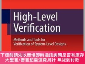 二手書博民逛書店英文原版罕見High-Level Verification: Methods and Tools for Veri