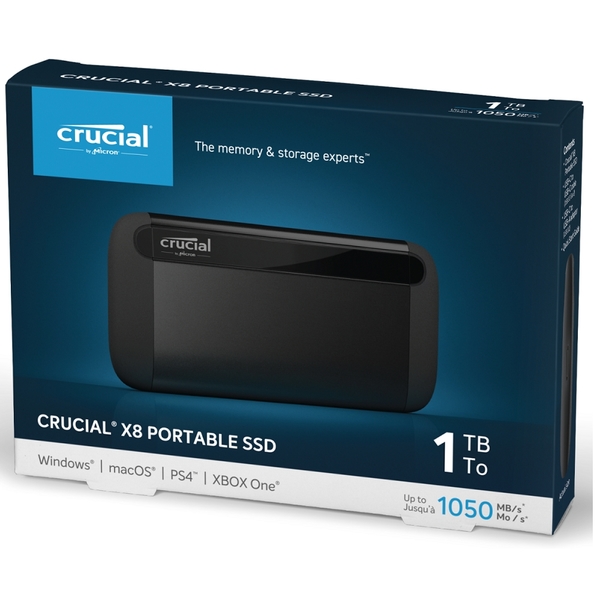 【外盒受損】美光 Micron Crucial X8 1TB 外接式 SSD 1T USB Type-C