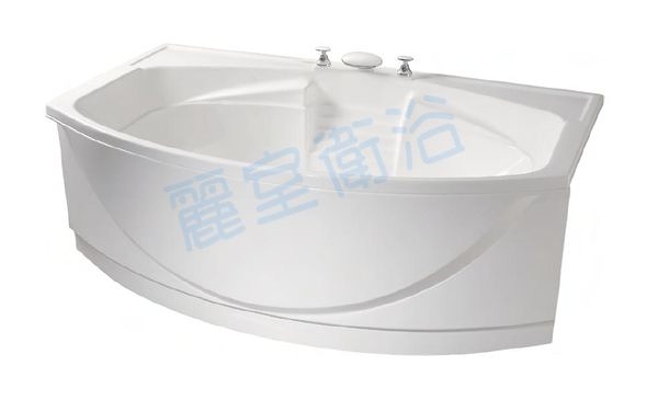 【麗室衛浴】BATHTUB WORLD 長型壓克力浴缸 LS-7189F 帶牆 180*89*60cm