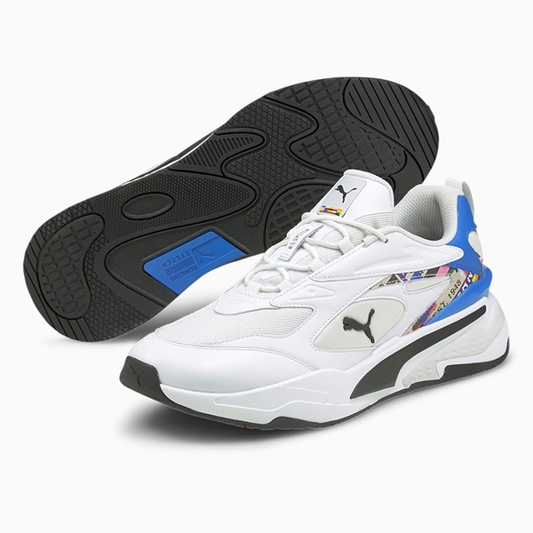 PUMA RS FAST INTL GAME 女鞋 休閒 蔡依林 復古 緩震 白 黑 藍【運動世界】37514901 product thumbnail 3