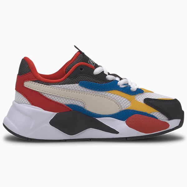 PUMA RS-X Puzzle 童鞋 中童 休閒 網布 透氣 拼接 黑 白 紅【運動世界】 37235804 product thumbnail 3