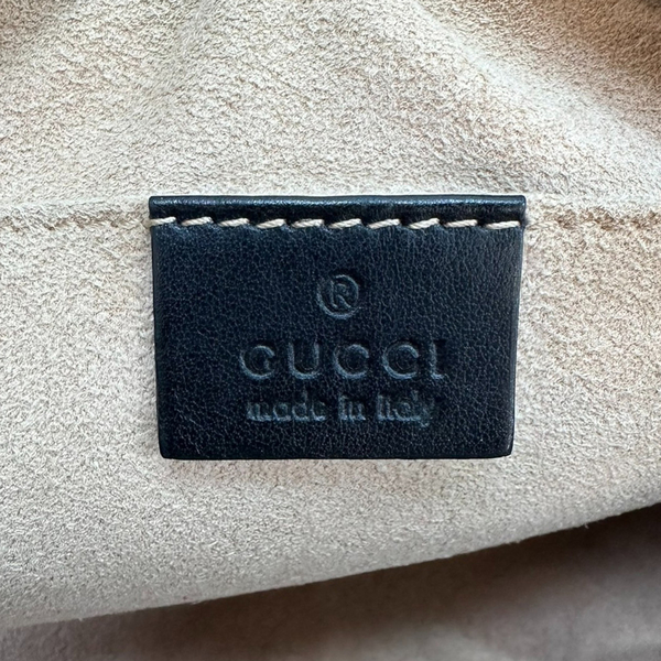 【二手名牌BRAND OFF】GUCCI 古馳 黑色 牛皮 GG Marmont 肩背 相機包 447632 product thumbnail 5