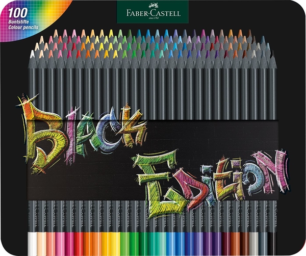 輝柏 Faber- Castell 黑旋風極軟油性色鉛筆100色(鐵盒)