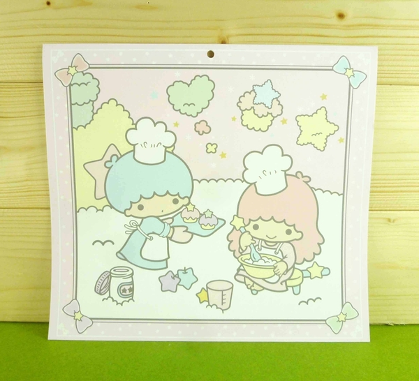 【震撼精品百貨】Little Twin Stars KiKi&LaLa 雙子星小天使~雙面卡片-粉廚師