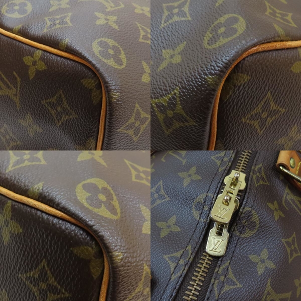 LOUIS VUITTON LV 路易威登 棕色 原花帆布 大型 Keepall 50 手提包 金扣 M41426 【二手名牌BRAND OFF】 product thumbnail 10