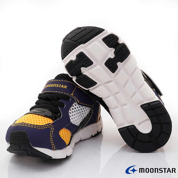 日本月星Moonstar機能童鞋2E機能輕量鞋款3169紫黃(中小童段) product thumbnail 7