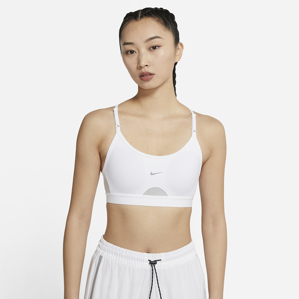 【五折出清】NIKE INDY 女裝 運動內衣 訓練 慢跑 輕度支撐 可拆式胸墊 網布 白【運動世界】CZ4463-100 product thumbnail 4