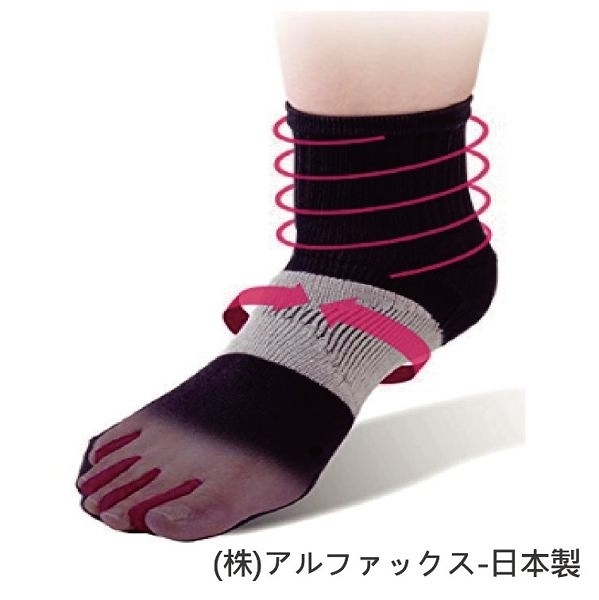 護具 護套 護襪 - 1雙入 足襪護具 扁平足適用 日本製 [Alphax-420309]