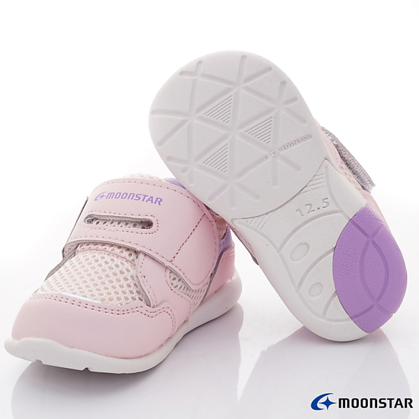 日本Moonstar月星頂級童鞋3E寬楦機能學步鞋3434粉(寶寶段) product thumbnail 7