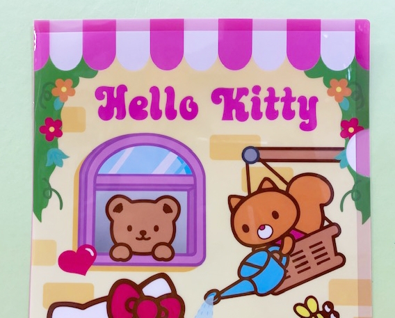 【震撼精品百貨】Hello Kitty 凱蒂貓~三麗鷗 KITTY 日本A4文件夾/資料夾-澆水#03083 product thumbnail 3