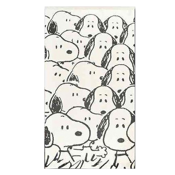 小禮堂 Snoopy 棉質長門簾 85x150cm (白大頭滿版款) 4943741-951957