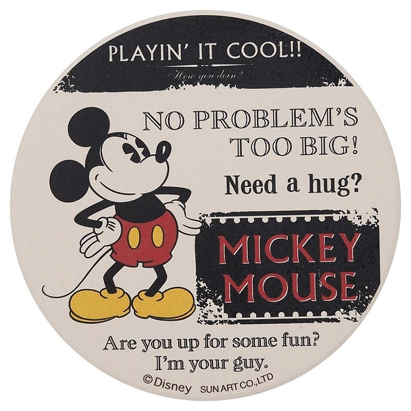 【震撼精品百貨】米奇/米妮_Micky Mouse~迪士尼 DISNEY 米奇 MICKEY 陶瓷吸水杯墊#25187