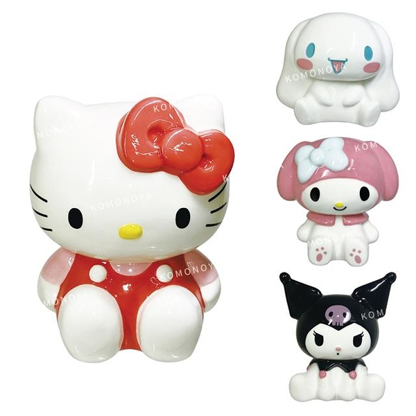 小禮堂 Sanrio 三麗鷗 陶瓷存錢筒 (坐姿款) Kitty 大耳狗 美樂蒂 酷洛米