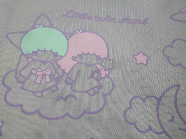【震撼精品百貨】Little Twin Stars KiKi&LaLa 雙子星小天使~扁化妝包_紫色 product thumbnail 4