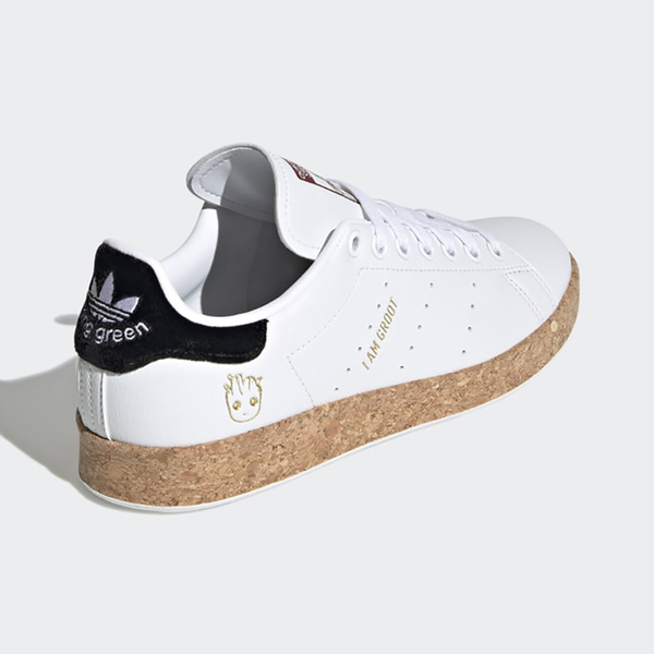 【出清】Adidas Marvel Stan Smith 女休閒鞋 星際異攻隊 格魯特 聯名 軟木塞 白【運動世界】GZ5989 product thumbnail 7