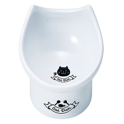 『寵喵樂旗艦店』日本MARUKAN-加高造型貓碗 餐具內部有邊框不易溢出 貓適用【MK-CT-529】 product thumbnail 3