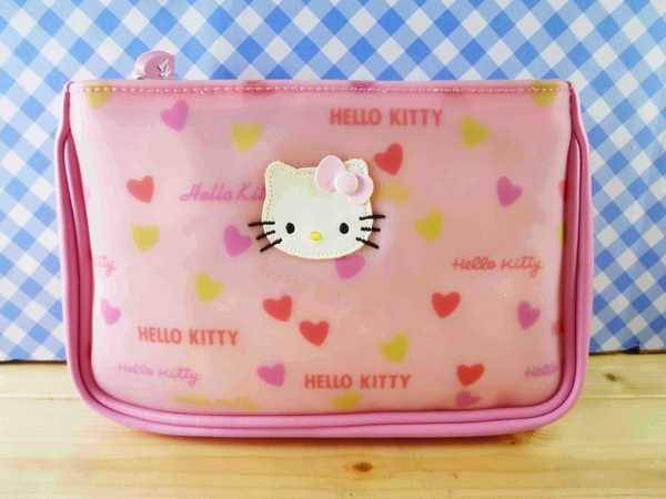 【震撼精品百貨】Hello Kitty 凱蒂貓~化妝包/筆袋-防水(愛心)