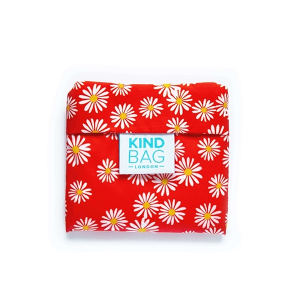 英國Kind Bag-環保收納購物袋-小-雛菊紅 product thumbnail 4