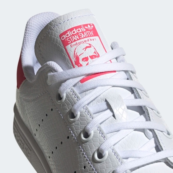 ADIDAS STAN SMITH 童鞋 大童 女鞋 休閒 史密斯 經典 皮革 白 粉【運動世界】EE7573 product thumbnail 7