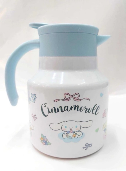 【震撼精品百貨】大耳狗_Cinnamoroll~日本Sanrio三麗鷗 大耳狗不鏽鋼單耳保溫水壺1000ml-角色款*27573 product thumbnail 2