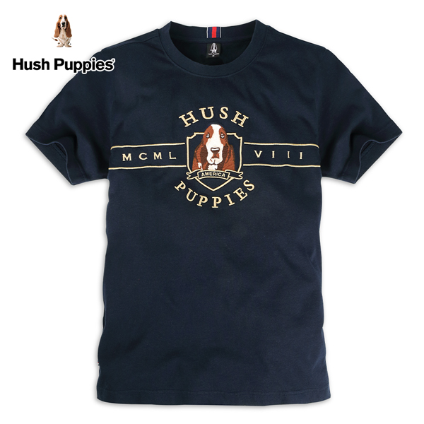 Hush Puppies 上衣 男裝立體品牌精緻刺繡短袖上衣 product thumbnail 3