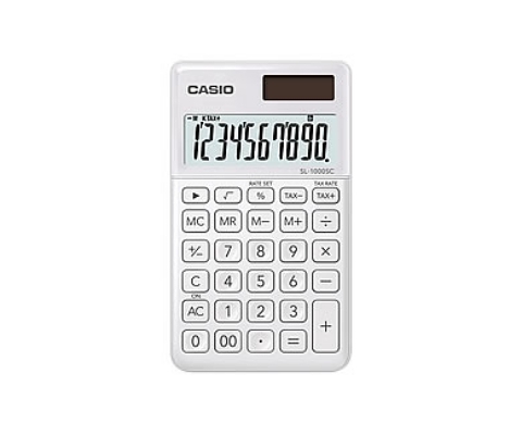 casio 卡西歐 時尚棉花糖 攜帶型計算機(sl-1000sc-we)