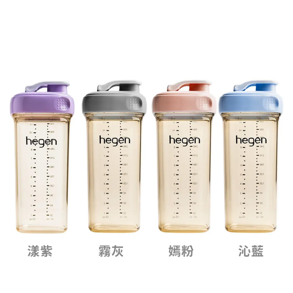 新加坡 hegen 金色奇蹟PPSU多功能方圓型寬口水瓶 330ml+儲存蓋x1(多款可選) product thumbnail 3