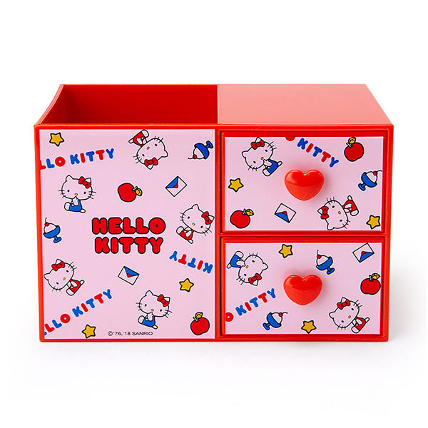 【震撼精品百貨】Hello Kitty 凱蒂貓~HELLO KITTY桌上型ABS塑膠筆筒與置物盒(生活小物)