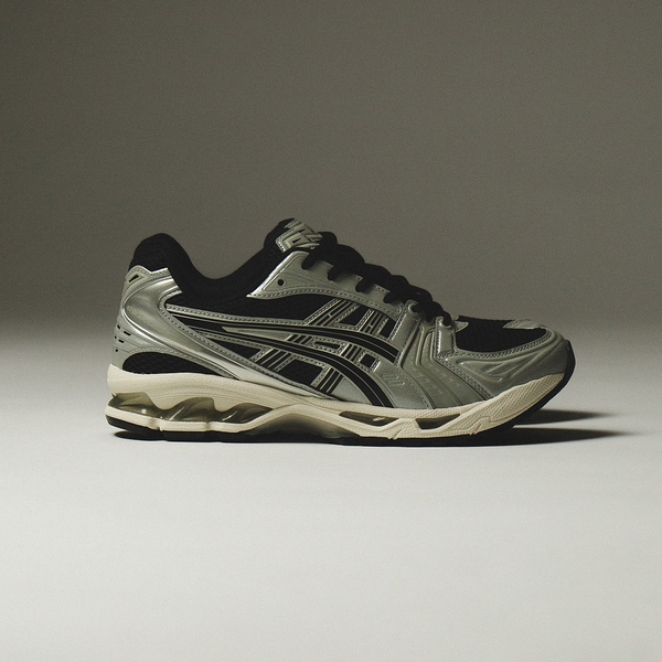 ASICS 慢跑鞋 GEL-KAYANO 14 黑銀 金屬 復古鞋 男 1201A019005