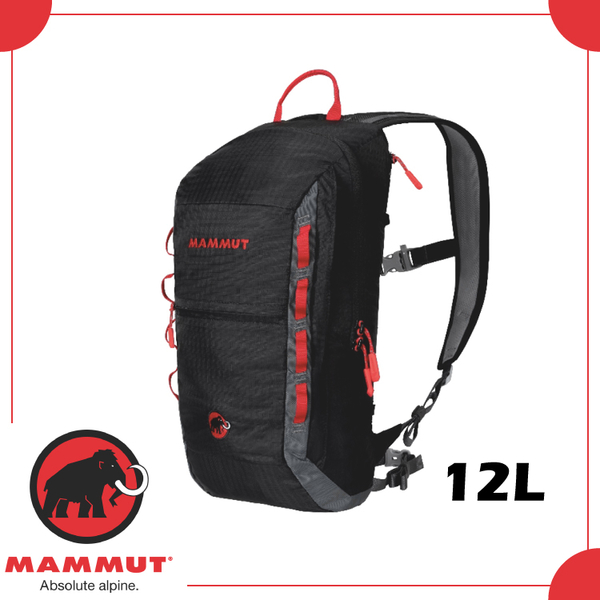 【MAMMUT NEON LIGHT 12L 後背包《黑/灰》】2510-02490/輕量雙肩背包/登山攻頂包/攀岩背包